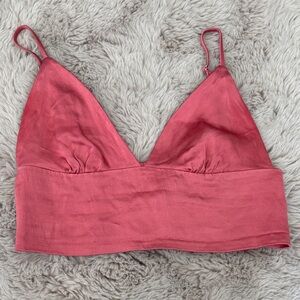 Zara Rose Pink Cropped Top